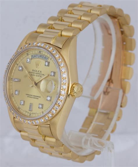 rolex 36mm champagne dial diamond|rolex day date 36 price.